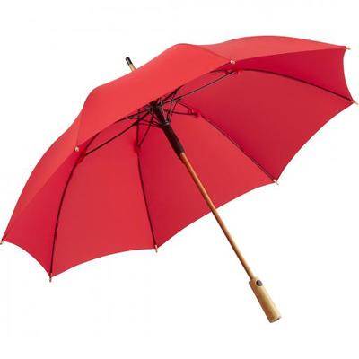 Eco paraplu rood open
