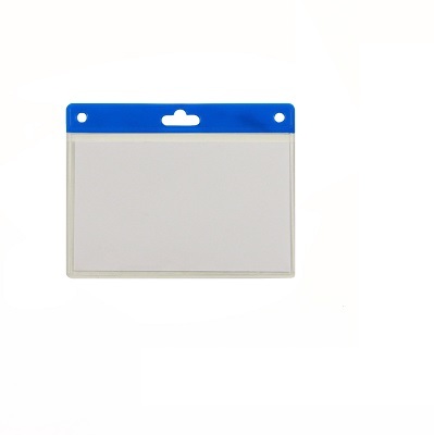 Creditcard badge kobalt blauw